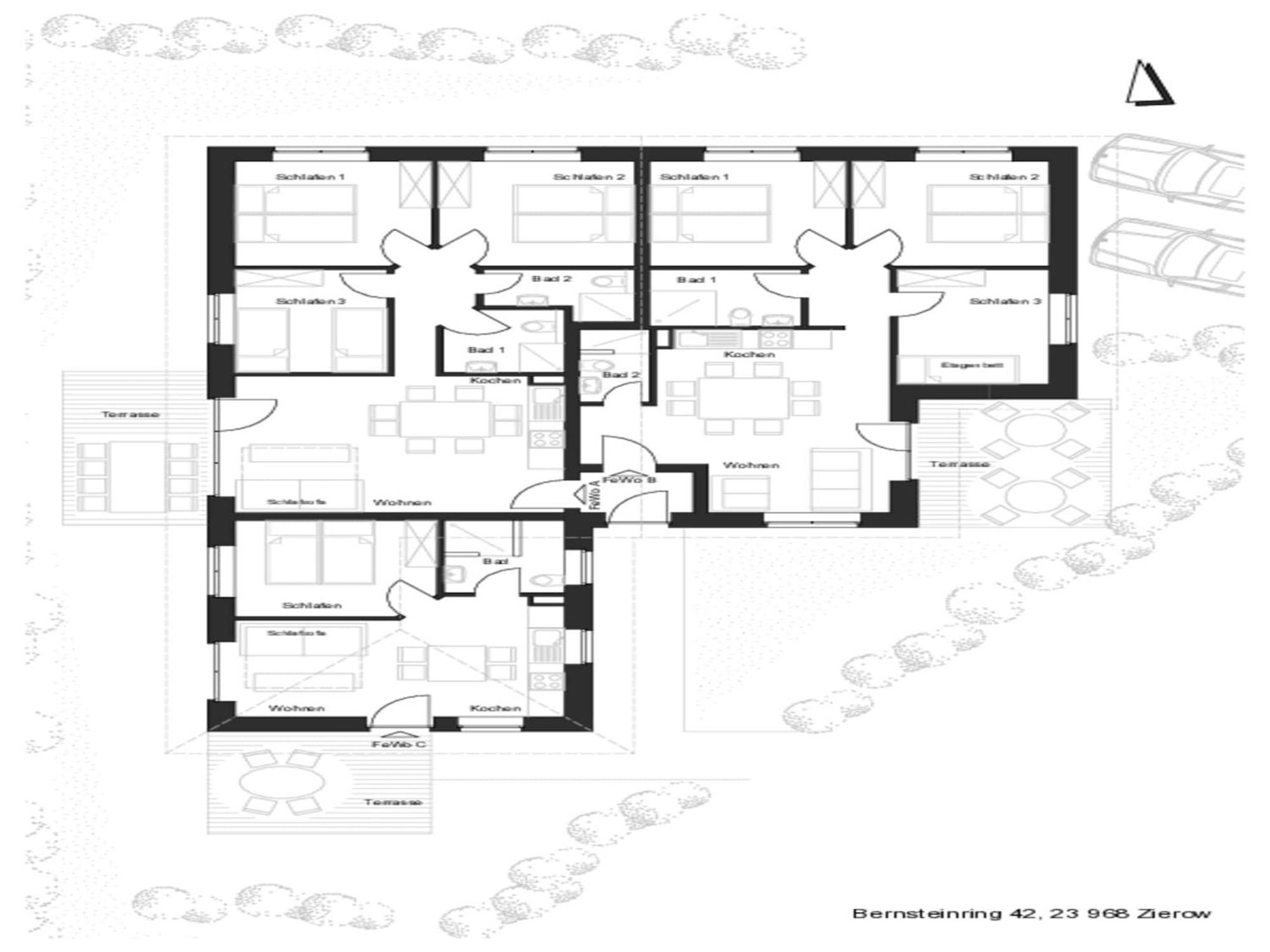 Peaceful Apartment In Zierow With Terrace Bagian luar foto